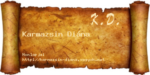 Karmazsin Diána névjegykártya